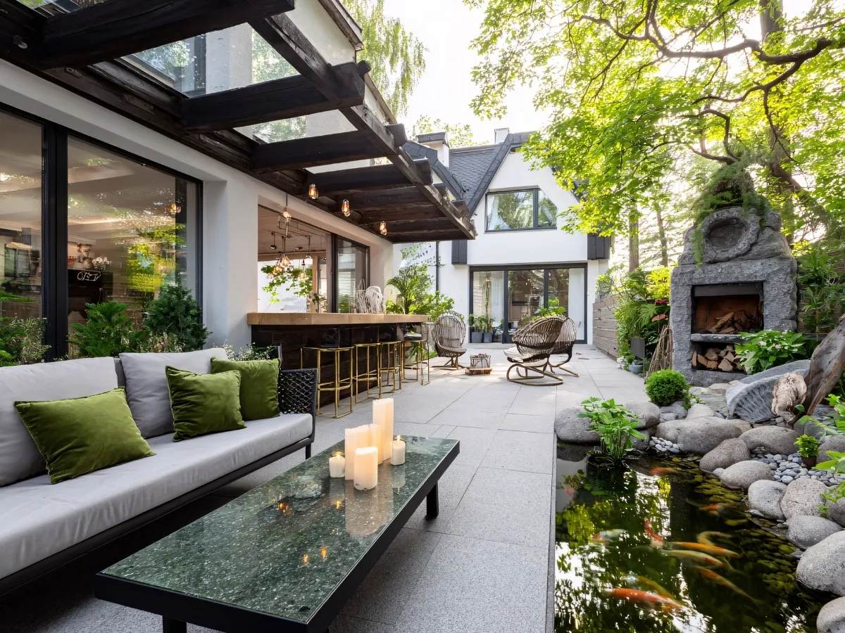 Fortified covered patio